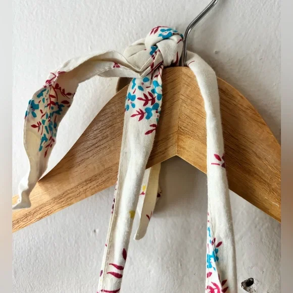 Anthropologie Sewing Basket Kids Floral Patterned Apron - Picture 6 of 6